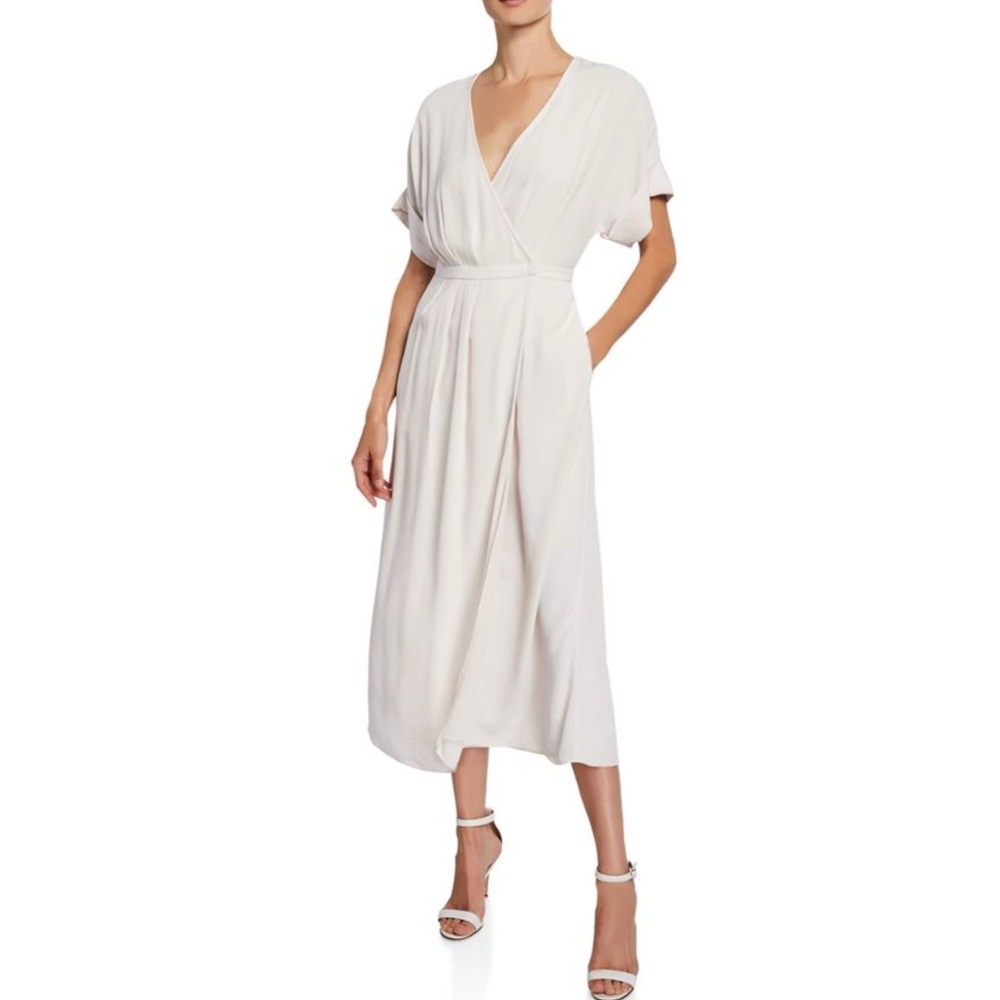 NWT elegant Equipment Tavine dress in blush-with pockets!